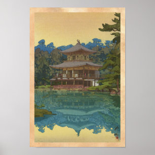 Affiches Temple Kinkakuji art shin hanga Yoshida Hiroshi