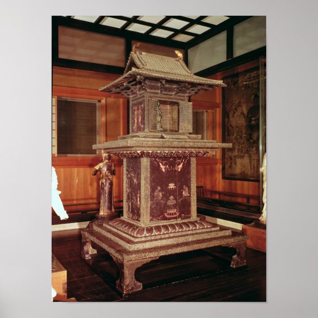 Affiches Temple Tamamushi du Temple Horyu Ji (Devant)