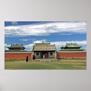 Affiches Temples bouddhistes chez Erdene Zuu, Monglia