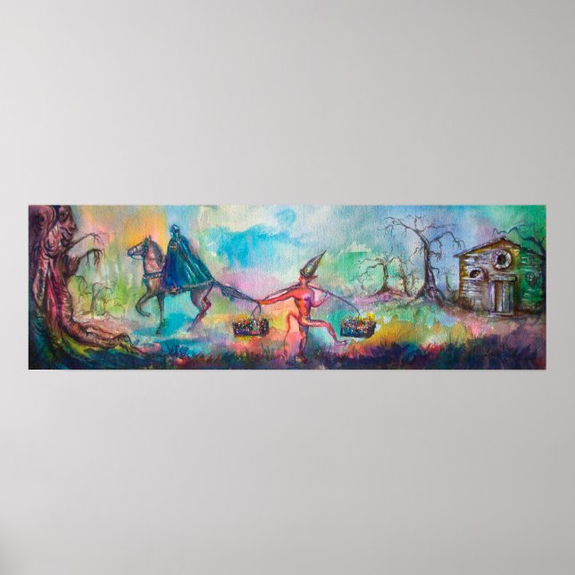 Affiches TEMPTATION Chevalier foncé et le trésor du diable, (Devant)