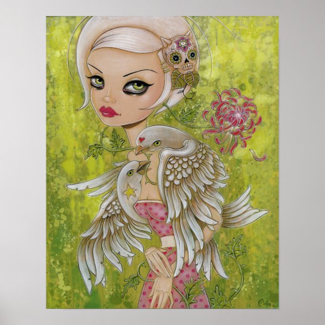 Affiches Tenir l'impression de la mère (Devant)