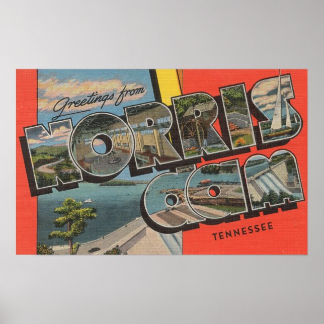 Affiches Tennessee - Barrage de Norris - Scènes de grandes  (Devant)