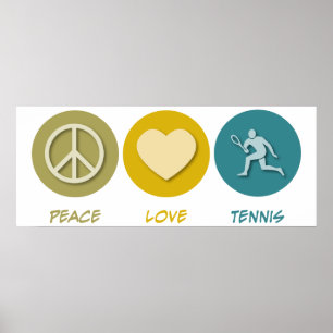 Affiches Tennis d'amour de paix