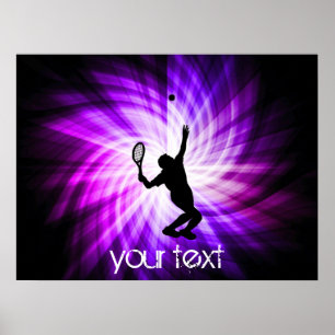 Affiches Tennis violet cool