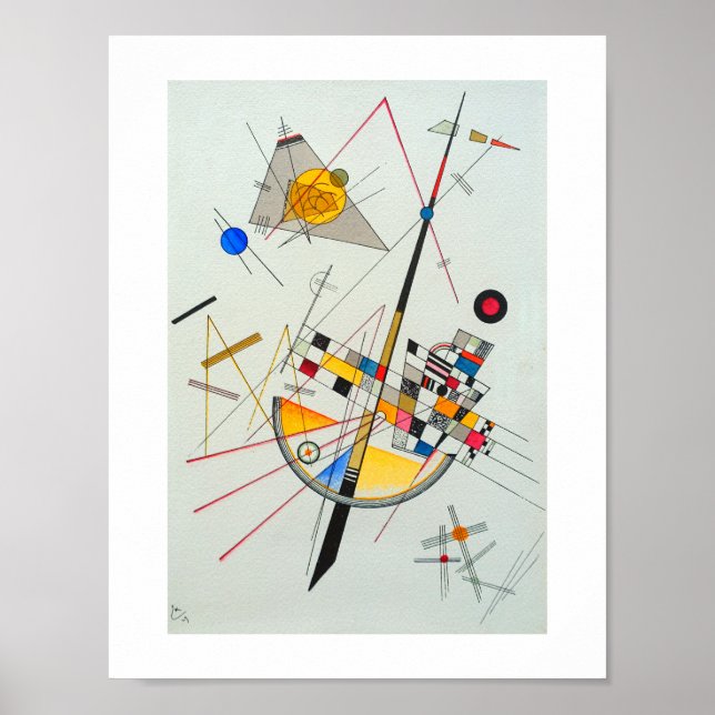 Affiches Tension délicate par Wassily Kandinsky (Devant)