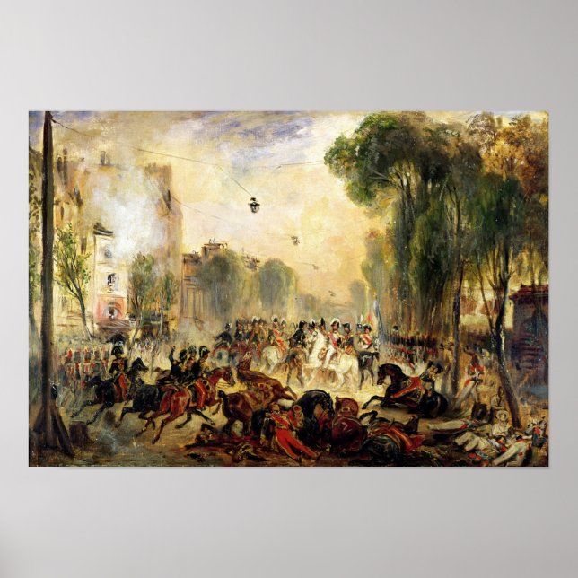 Affiches Tentative d'assassinat contre le roi Louis-Philipp (Devant)