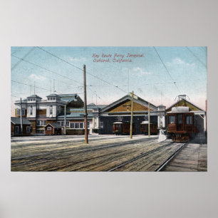 Affiches Terminal de ferries et chemin de fer