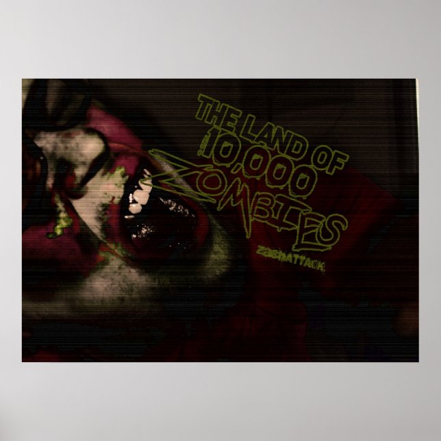 Affiches Terrain de 10.000 Zombies (Devant)