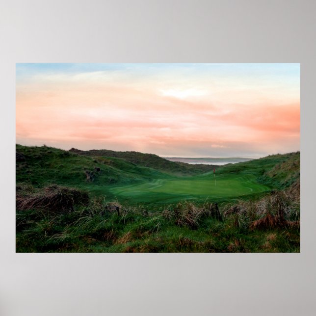 Affiches terrain de golf Ballybunion vert luxuriant (Devant)