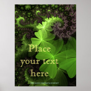 Affiches Terrain Shamrock de Saint-Patrick