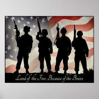 Affiches Terre des Libres à cause des Braves 24 x 18