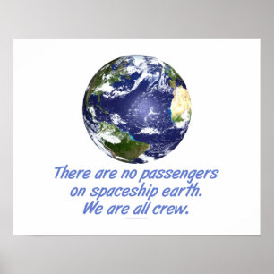 Affiches Terre spatiale, Environnement