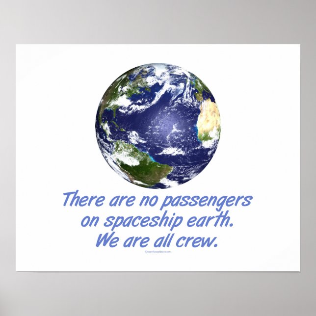 Affiches Terre spatiale, Environnement (Devant)