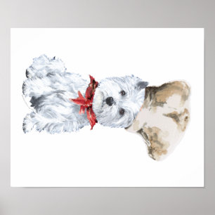 Affiches Terrier blanc de West Highland Chef