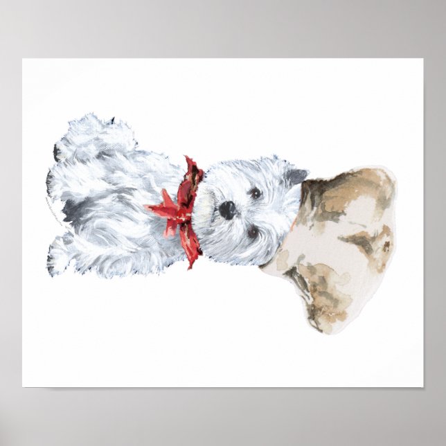Affiches Terrier blanc de West Highland Chef (Devant)