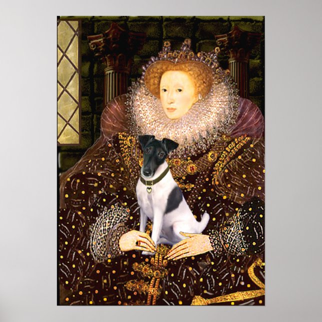 Affiches Terrier Fox  -  Reine Elizabeth (Devant)