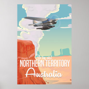 Affiches territoire du nord Australie voyage dessin animé