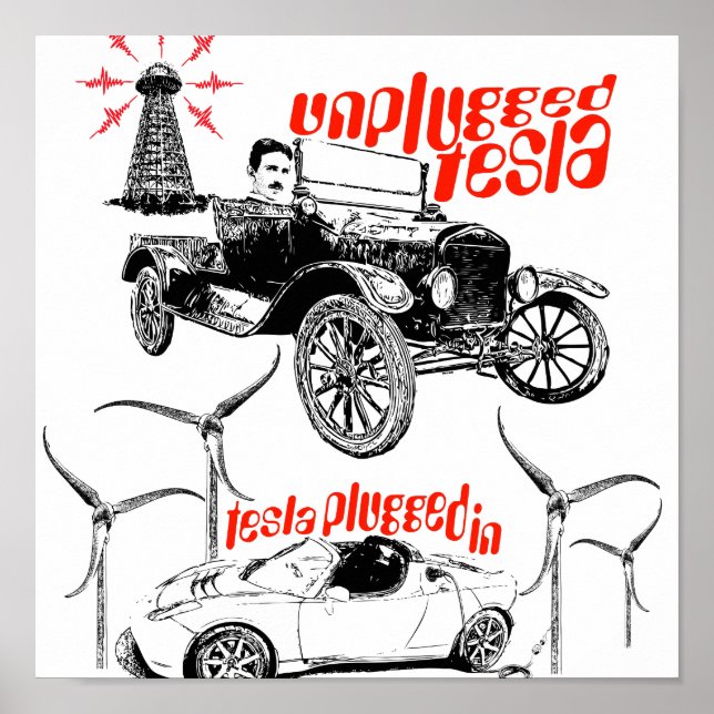 Affiches Tesla (Devant)