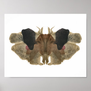 Affiches Test Inkblot Rorschach. Ne me traite pas de fou