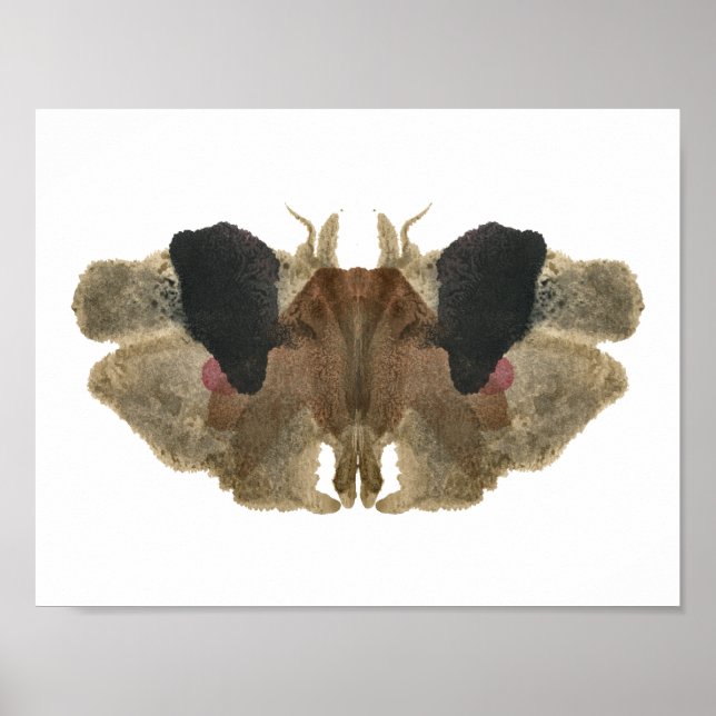 Affiches Test Inkblot Rorschach. Ne me traite pas de fou (Devant)