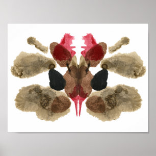 Affiches Test Inkblot Rorschach. Ne me traite pas de fou