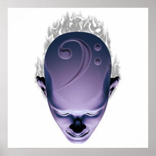 Affiches Tête de basse fumeuse