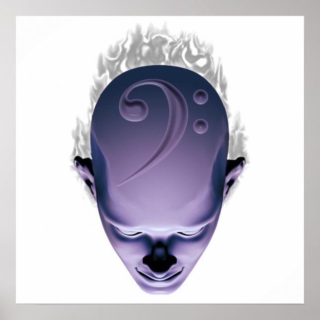 Affiches Tête de basse fumeuse (Devant)