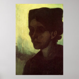 Affiches Tête de jeune paysanne par Vincent van Gogh