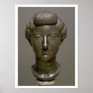 Affiches Tête de Livia Drusilla (ANNONCE 56 BC-29) romaine