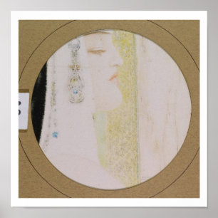 Affiches Tête d'une femme, c.1908 (en pastel sur le papier)