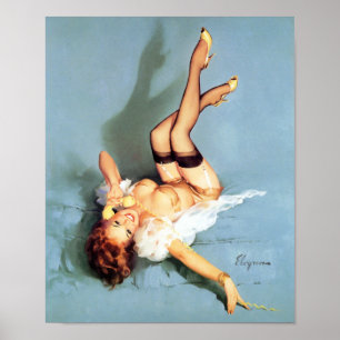 Affiches Tête rouge vers le haut