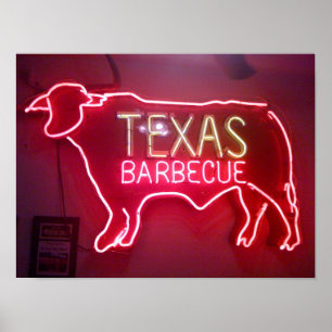 Affiches "Texas BBQ"