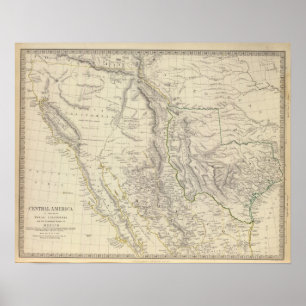 Affiches Texas, Californie (N) Mexique