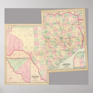 Affiches Texas composite