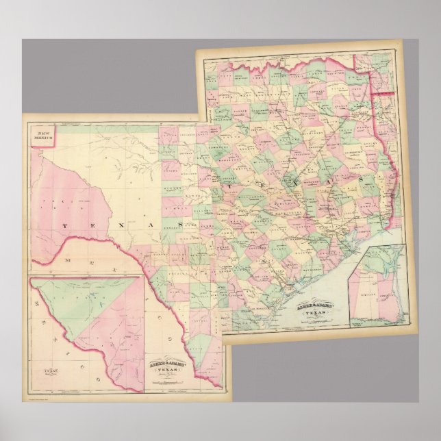 Affiches Texas composite (Devant)