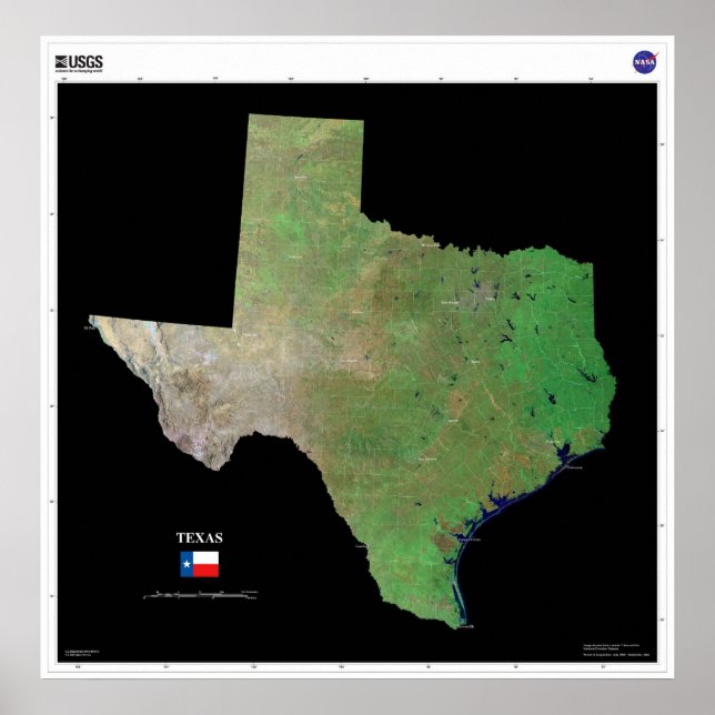 Affiches Texas de l'espace (Devant)