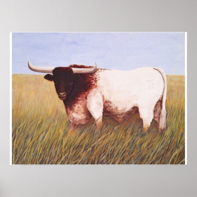 Affiches Texas Longhorn (Devant)