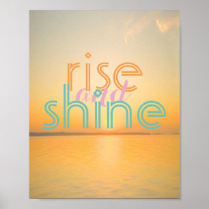 Affiches texte de l'affiche sur la photo du lever du soleil