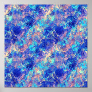 Affiches Texture froissée bleu azur