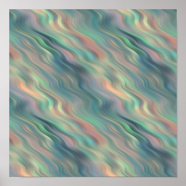 Affiches Texture ondulée Iris Bleu (Devant)