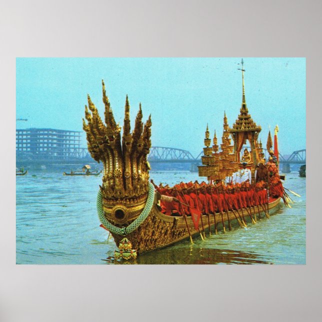 Affiches Thaïlande, Bangkok, péniche royale (Devant)