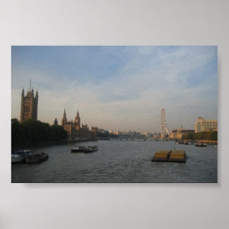 Affiches Thames River, Londres; octobre 2005