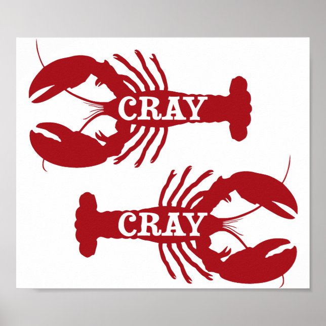 Affiches That Cray Cray Crayfish Crustacean (Devant)