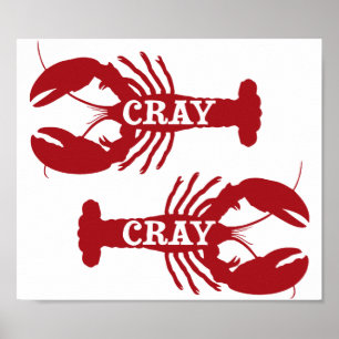 Affiches That Cray Cray Crayfish Crustacean