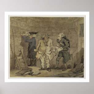 Affiches The Author and his Publisher, 1784