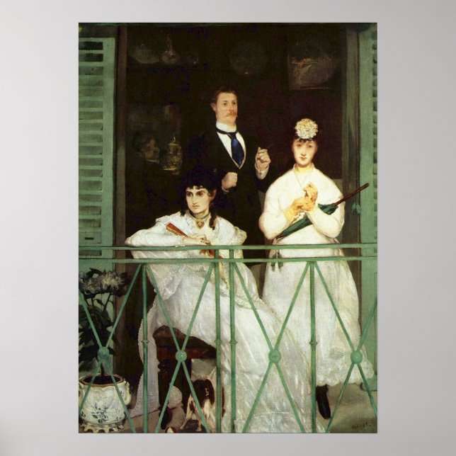 Affiches The Balcony - Edouard Manet (Devant)