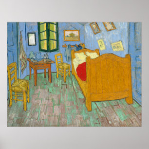 Affiches The Bedroom - Vincent van Gogh (1889)