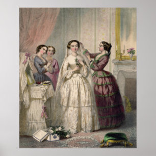 Affiches The Bride, gravée par J. Battannier, 1852-53