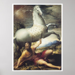 Affiches The Conversion of Paul, c.1530 Parmigianino