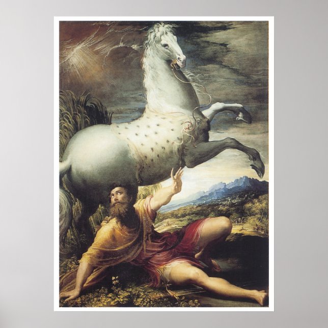 Affiches The Conversion of Paul, c.1530 Parmigianino (Devant)